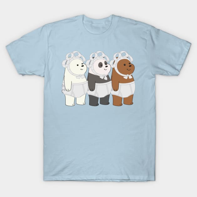 Baby Ice Bear Panda Grizzly T-Shirt by Plushism